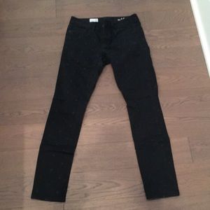 Gap black polka dot jeans